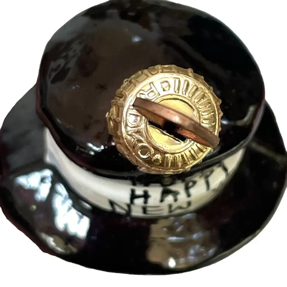 Christopher Radko Happy New Year 2000 Glass Ornament Christmas Mercury READ